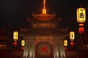 三号放映厅解析图：老式放映机投出的光柱