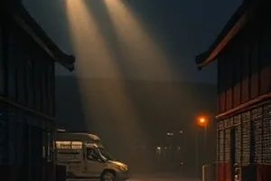 雪线以上的信解析图：雪地里的邮包与车辙